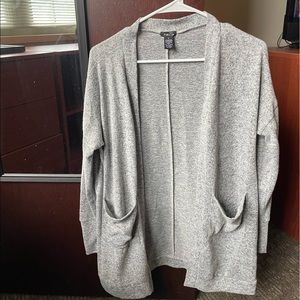 Gray Cardigan Sweater